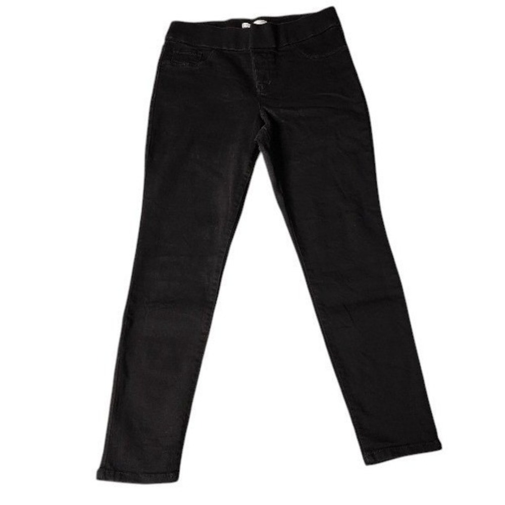 Nine West Women's Super Skinny‎ Jeans Black Stretch Denim Size 8 Mid Rise